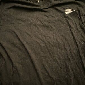 Black Embroidered Nike Shirt